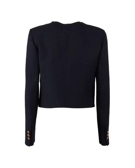 P.A.R.O.S.H. Blue Button-Embellishment Jacket