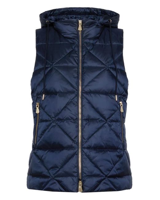 Elena Miro Blue Padded Gilet