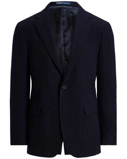 Polo Ralph Lauren Blue Single-Breasted Cashmere Blazer for men