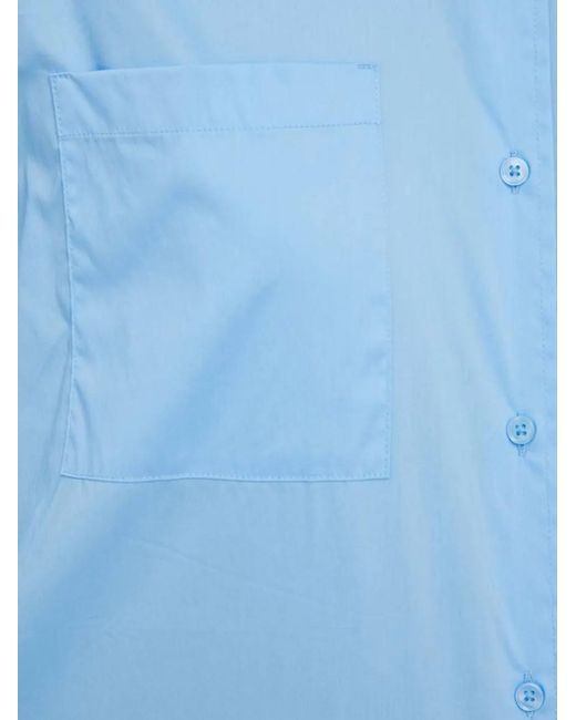 Benetton Blue Pocket Button Shirt