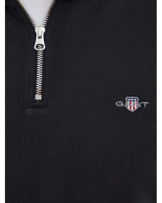 Gant Blue Shield Half-Zip Sweatshirt for men