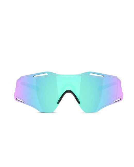 Oakley Blue Shield-Frame Sunglasses