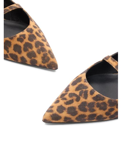 Stuart Weitzman White Emilia Slingback Pointed-Toe Flat Pumps