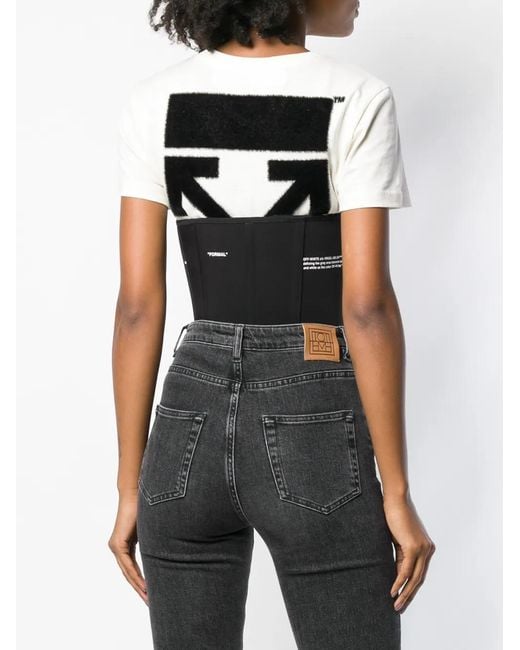 Off-White c/o Virgil Abloh Black Cupless Corset Top