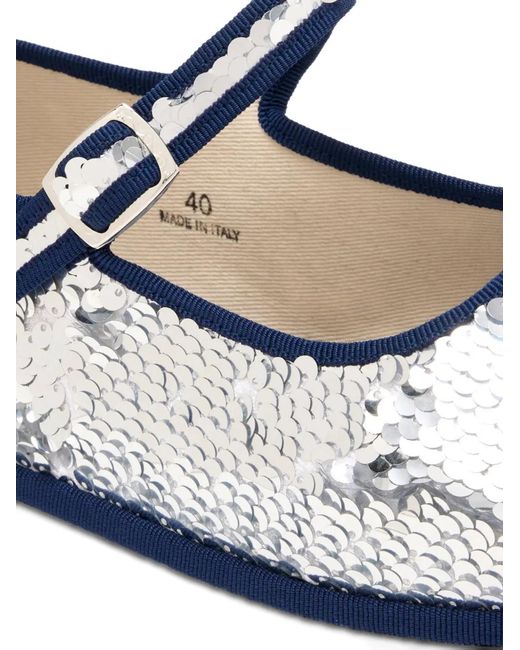 Capulet White Bambina Pietra Mary Jane Ballet Flats