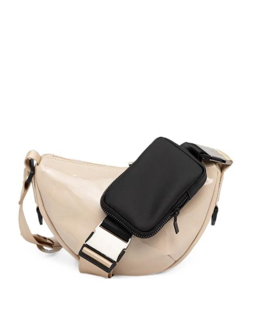 Rains Black Mini Valera Zip Shoulder Bag
