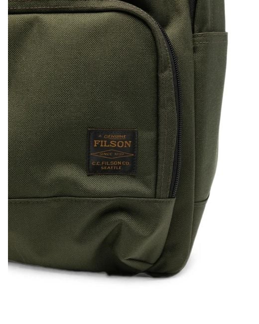 Filson Green Zip-Fastening Backpack for men