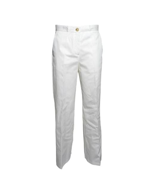SOLOTRE Gray Pressed-Crease Straight-Leg Trousers