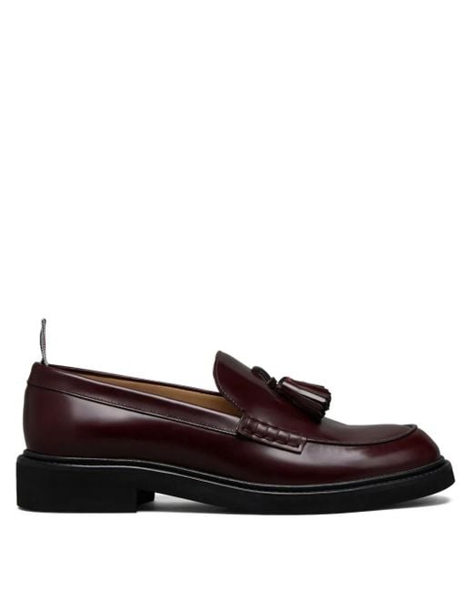 Thom Browne Brown Polished Calf Tassel Loafers