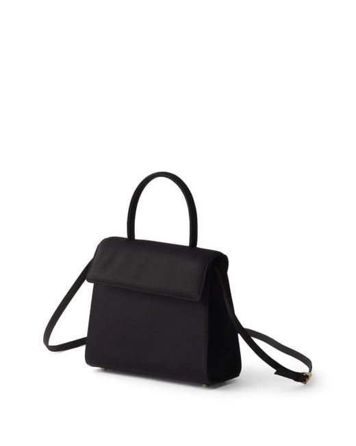 Prada Black Minuit Satin Handbag