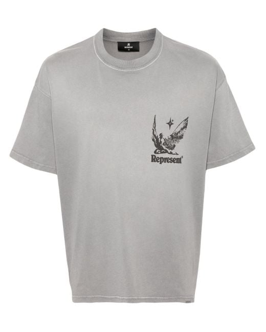 Represent Gray Spirits Of Summer Cotton T-shirt for men