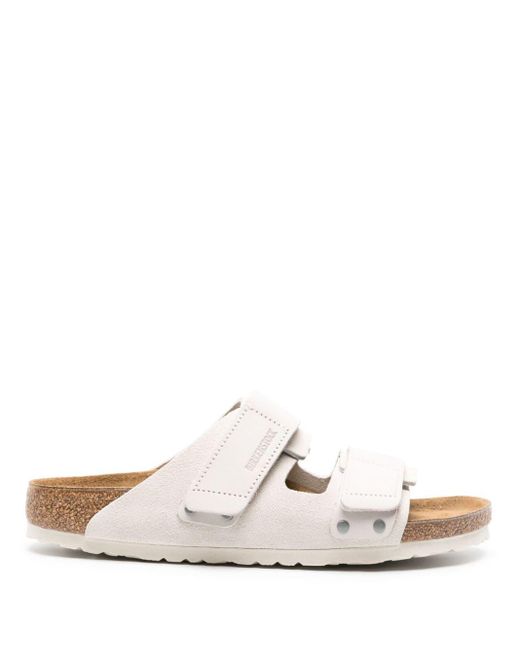 Birkenstock White Uji Leather Sandals