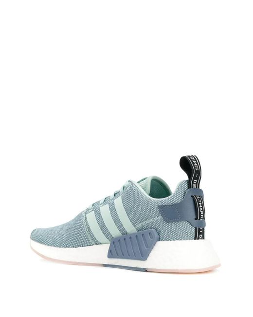 Adidas Green Nmd_R2 Low-Top Sneakers
