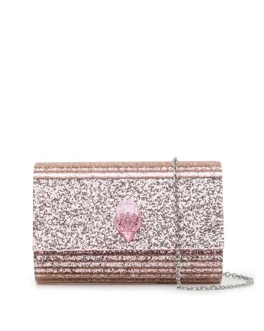 Kurt Geiger Pink Party Eagle Clutch Bag
