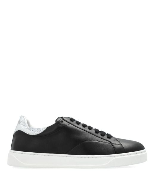 Lanvin Black Ddb0 Leather Sneakers for men