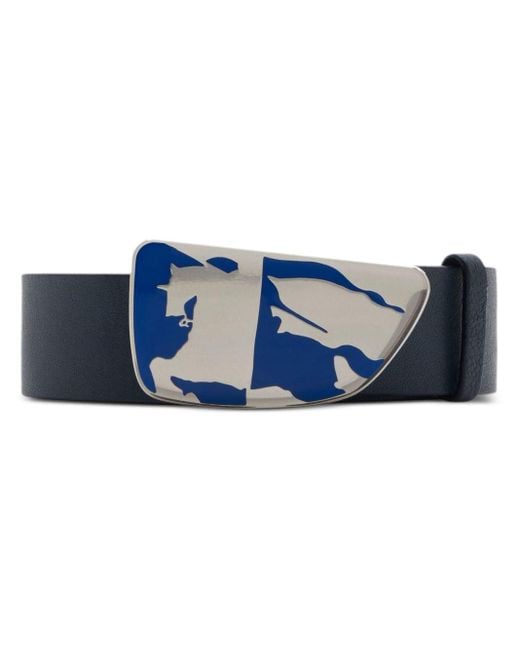 Burberry Blue Shield Ekd Leather Belt for men