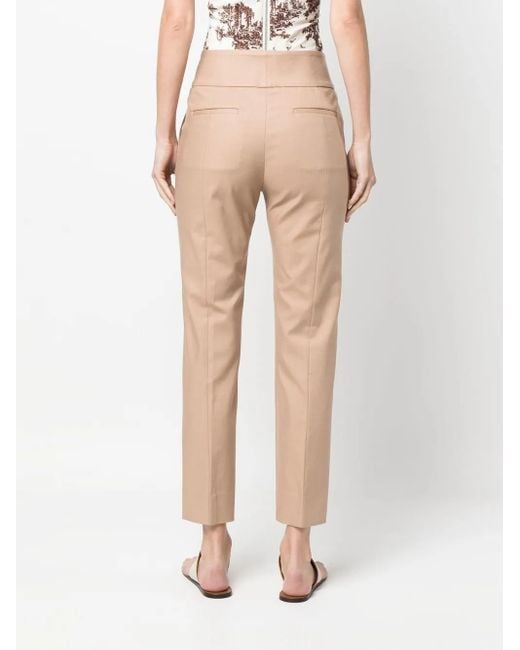 Peserico クロップド スリムパンツ Natural