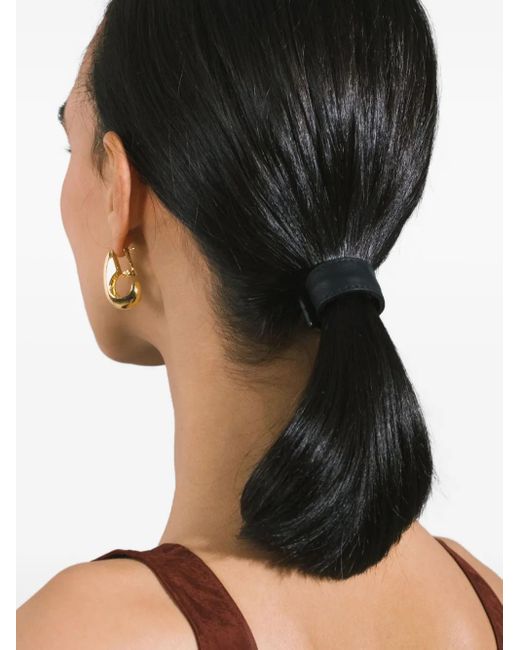 Jennifer Behr Black Mini Leather Hair Accessories