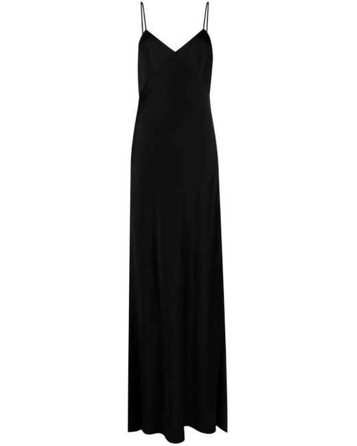 Max Mara Black Camisole-Kleid aus Satin