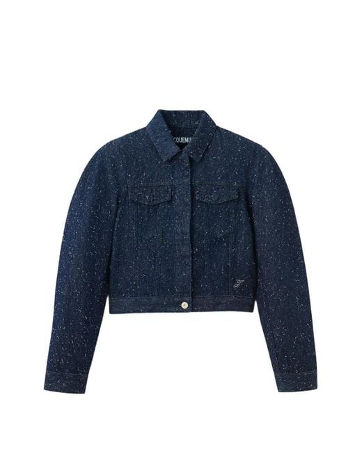Jacquemus Blue The Ovalo De-Nîmes Denim Jacket