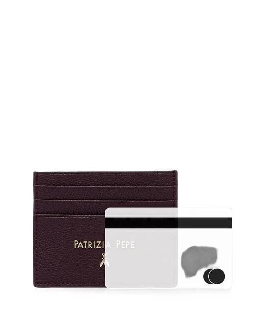 Patrizia Pepe Purple Leather Cardholder