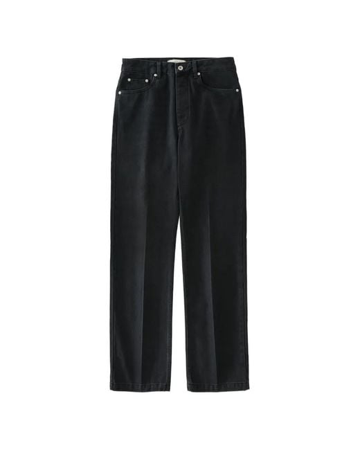 Studio Nicholson Black Jean Barra À Cinq Poches