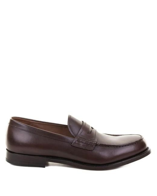 Fratelli Rossetti Brown Mocassins En Cuir À Entaille Penny for men