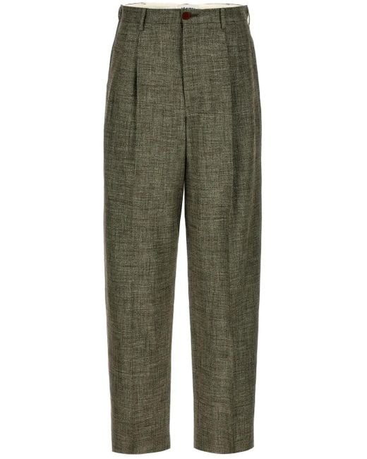 Magliano Green Pleated Trousers for men