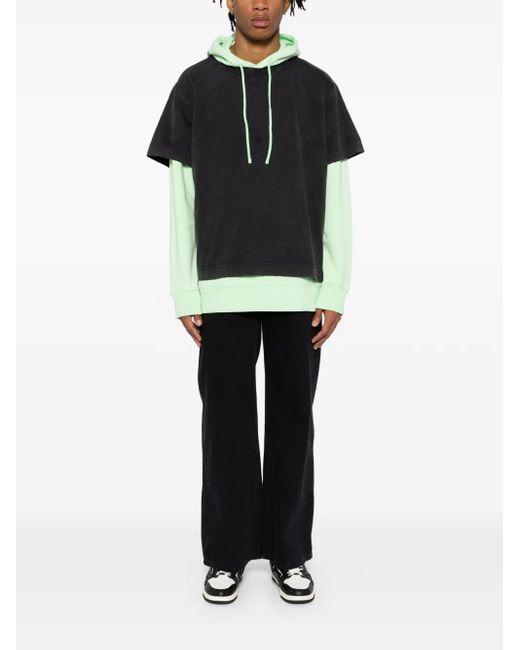 Givenchy Black Layered Hoodie for men