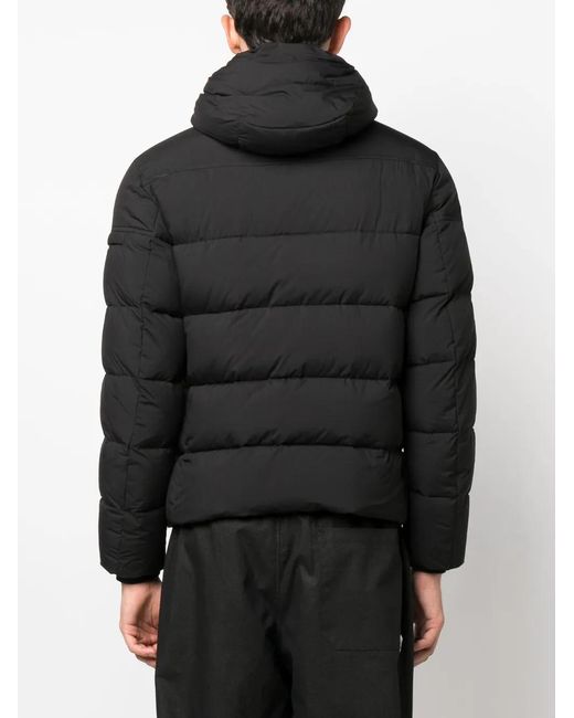 Moorer Black Long Sleeve Padded Jacket for men