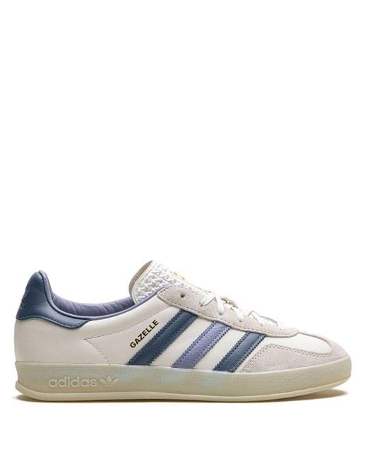 Adidas Blue Gazelle Leather Sneakers for men