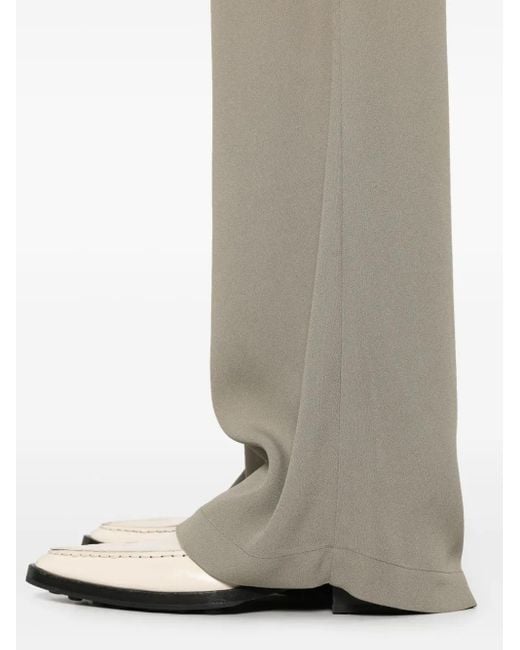 AMI Natural Drawstring Palazzo Pants