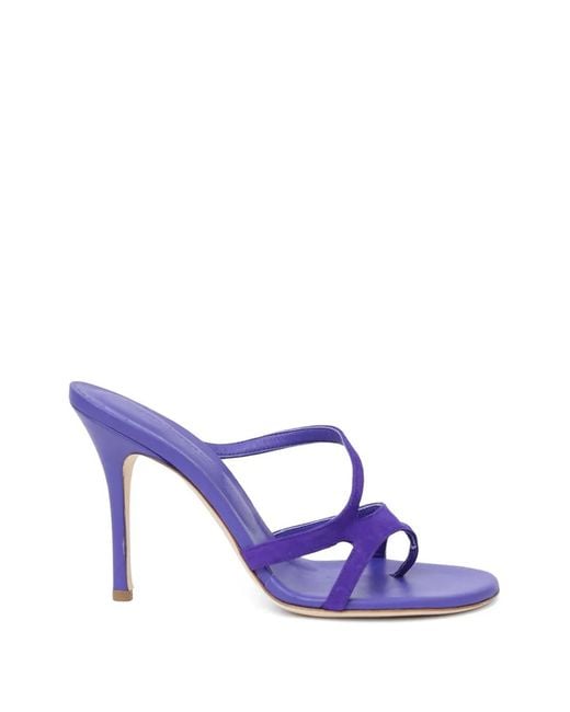 Christopher Esber Purple Calathea Heeled Sandals