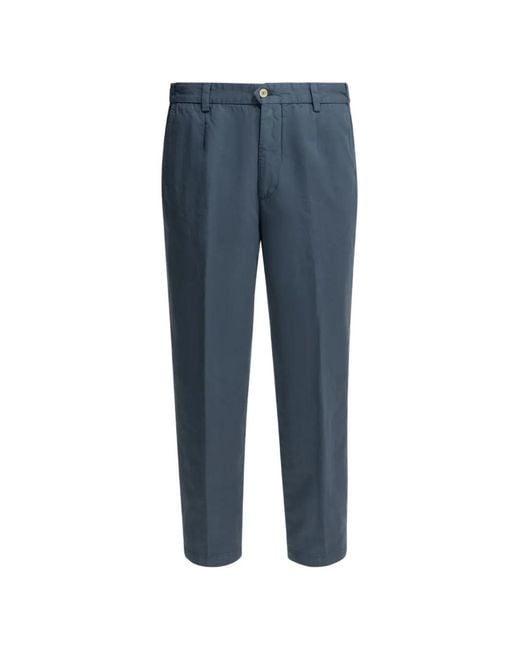 Briglia 1949 Blue Pantalon À Taille Ceinturée for men