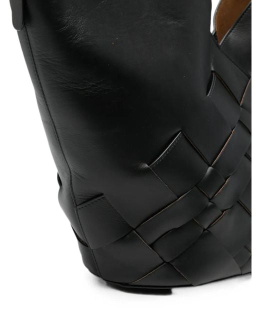 Hereu Black Coloma Leather Shoulder Bag