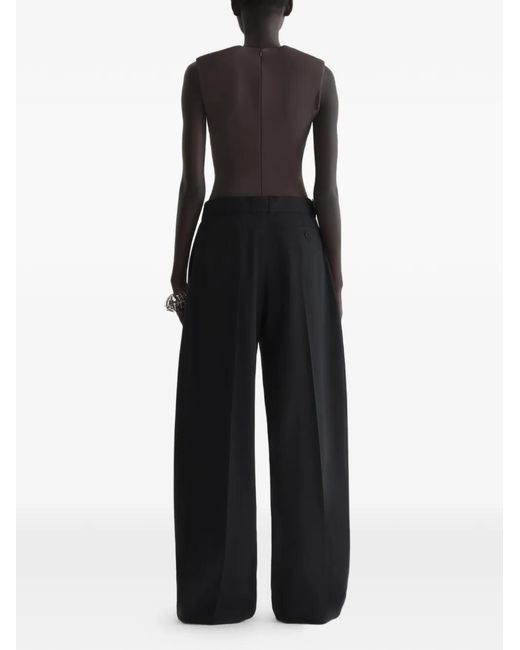 Mugler Black Belted Trousers