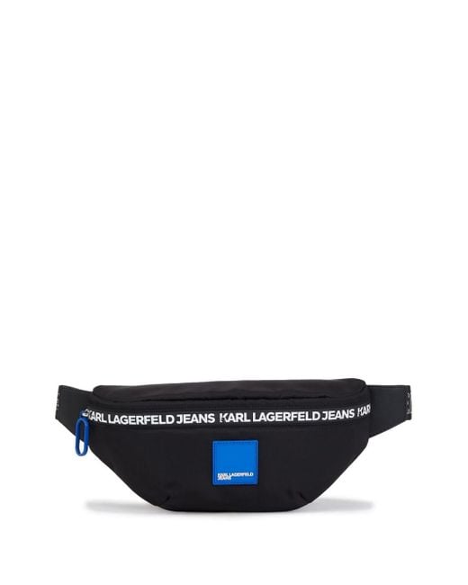 Karl Lagerfeld Urban Gürteltasche mit Logo-Applikation in Blue für Herren