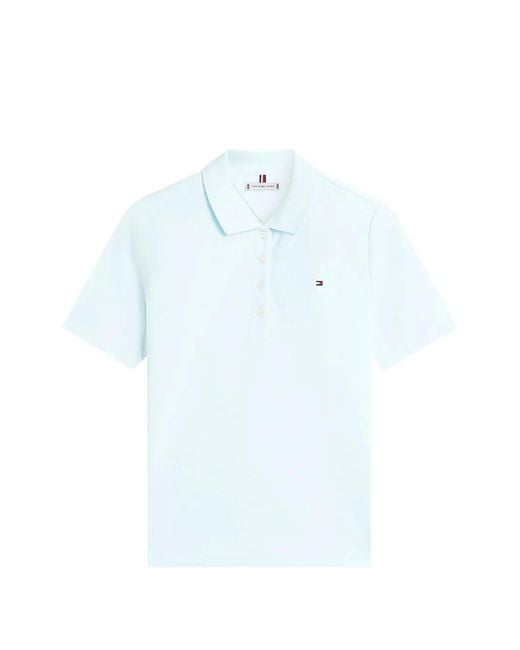 Tommy Hilfiger Blue Buttoned Polo Shirt