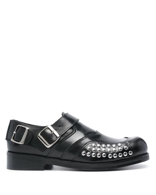 STEFAN COOKE Black Stud-embellished Loafers for men