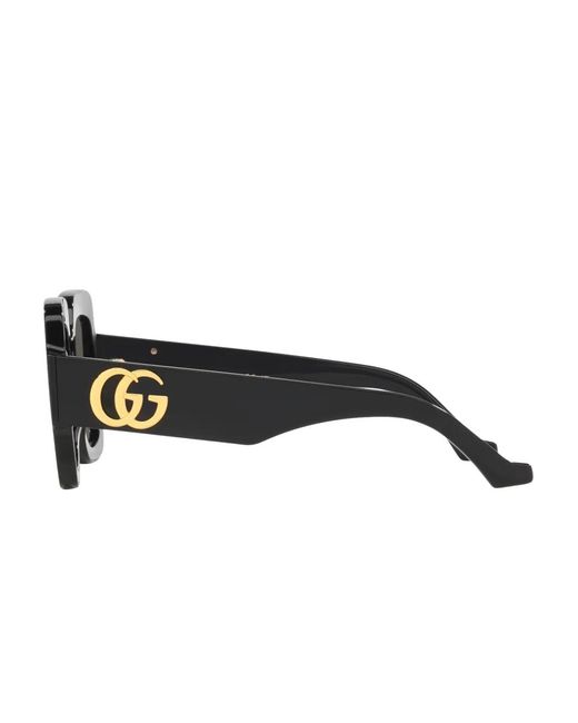 Gucci Black Oversize-Frame Sunglasses
