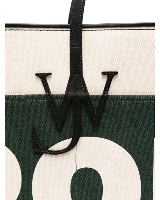 J.W. Anderson Black Anchor Logo-Plaque Tote Bag
