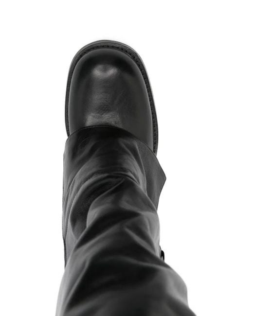 Elena Iachi Black Kniehohe Stiefel 70mm