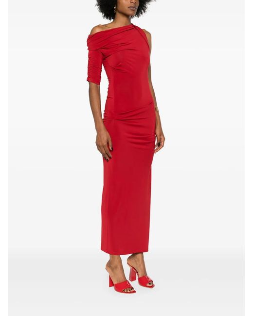Jacquemus Red The Drapeado Dress