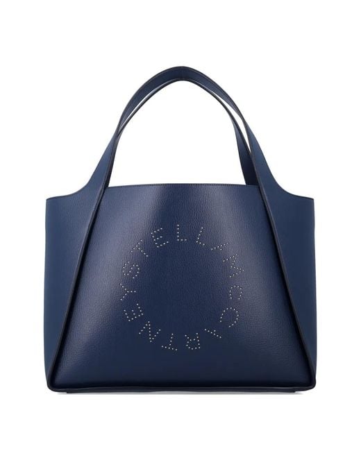 Stella McCartney Blue Stella Logo Tote Bag