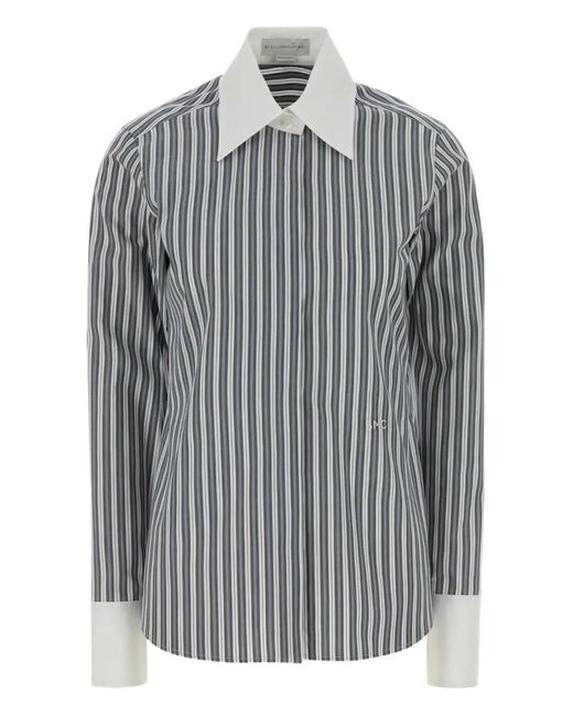 Stella McCartney Gray Striped Shirt