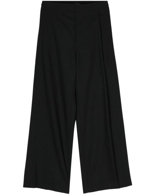 Gauchère Black Straight-leg Tailored Trousers