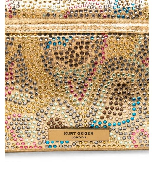 Kurt Geiger Natural Mini Crystal-Embellished Crossbody Bag