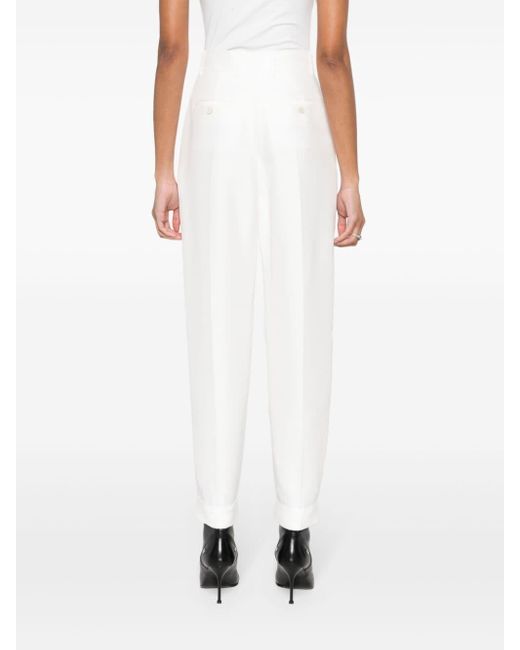 Pantalones con corte slim Alexander McQueen de color White