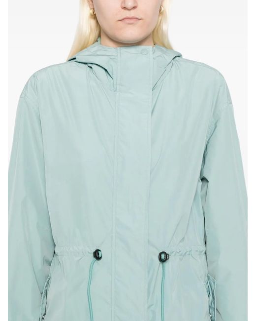 SPORT b. by agnès b. Blue Logo-Patch Coat