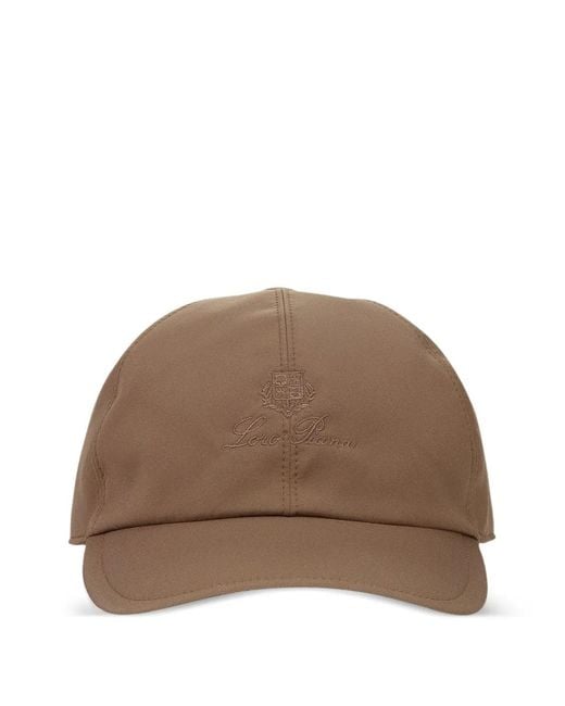 Loro Piana Brown Bicolor Baseball Cap